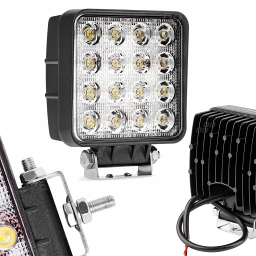 01700 LED AWL05 EMC 16 LED 108x108 48W FLAT 9-60VV