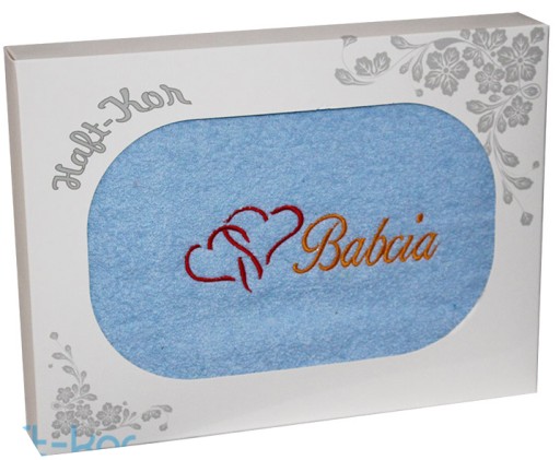 RĘCZNIK Z HAFTEM DZIEŃ BABCI 70x140 PREZENT BABCIA