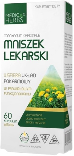 Medica Herbs MNISZEK LEKARSKI Układ Pokarmowy Oczyszczenie Układ moczowy