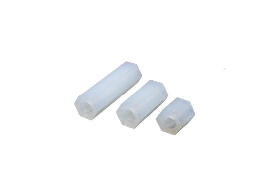 100 x Tulejka dystansowa M3 H=12mm poliamid