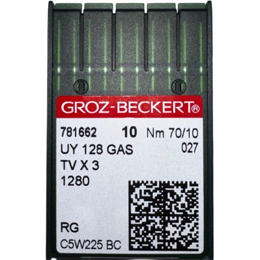 IGŁY DO MASZYN SZWALNICZYCH GROZ BECKERT RENDERKA OSTRE UY128GAS 70/10R