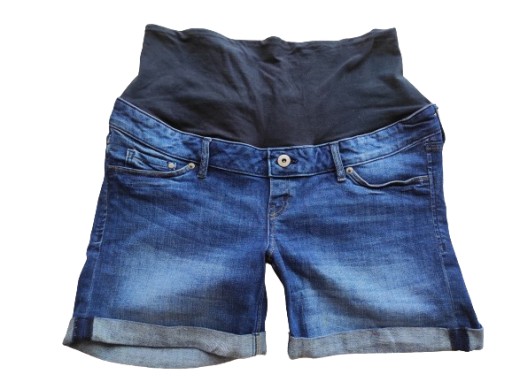 H&M MAMA___JEANSOWE CIĄŻOWE SPODENKI 40