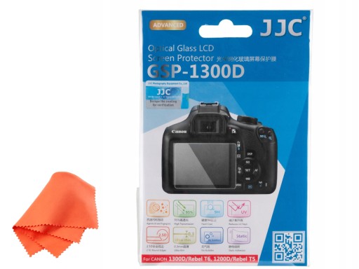 Osłona LCD JJC Canon 1300D szkło 1200D Rebel T5