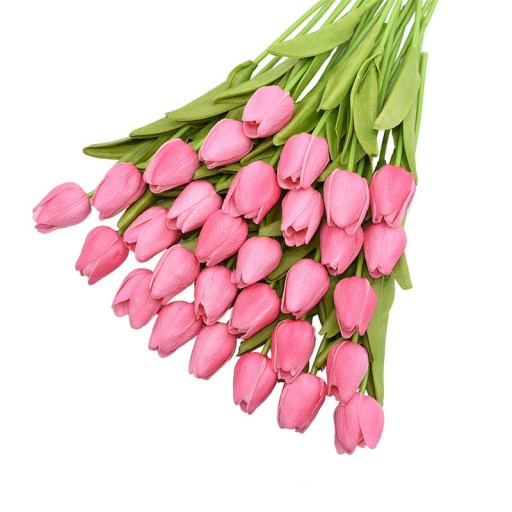 TULIPAN SZTUCZNY KWIAT SILIKONOWY - JAK ŻYWY