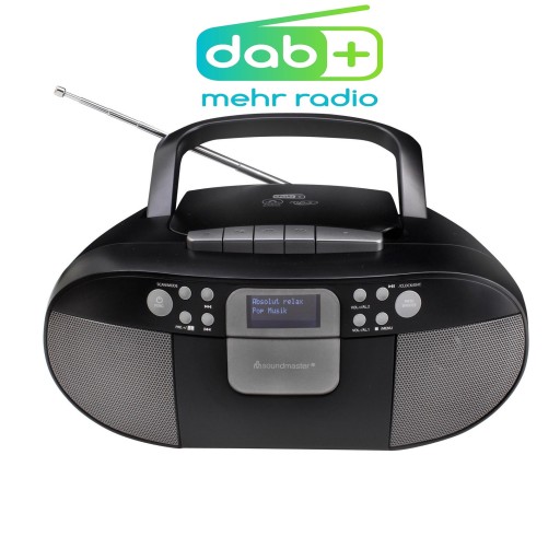 BOOMBOX CD MP3 USB AUX IN KASETA RADIO DAB+ FM funkcja audiobooka