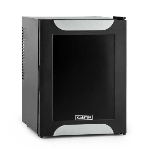 MAŁA LODÓWKA MINI CHŁODZIARKA MINIBAR KLARSTEIN LED 40CM 33L CZARNA