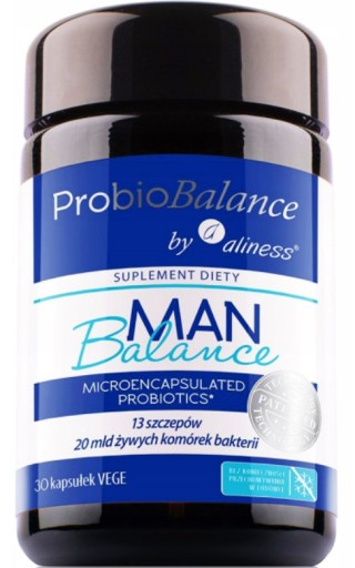 ProbioBALANCE MAN probiotyk 20mld 30kap ALINESS Wsparcie układu pokarmowego