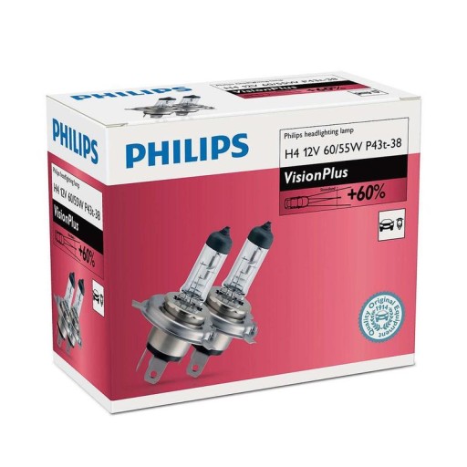 Żarówka PHILIPS H4 VisionPlus