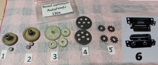 Niszczarka Rexel 130X zebatki