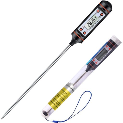 TERMOMETR KUCHENNY CYFROWY MIĘSA SONDA WINA LCD