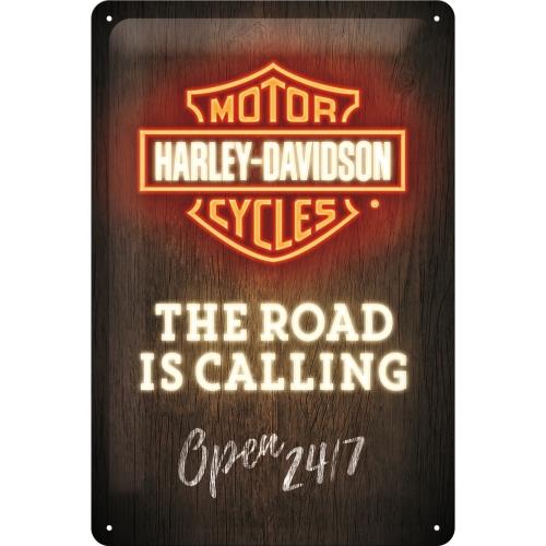 METALOWY PLAKAT 3D 20x30cm HARLEY DAVIDSON PREZENT