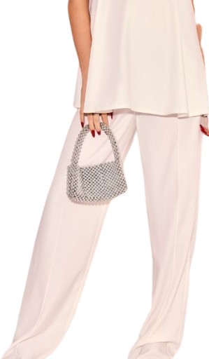 PRETTYLITTLETHING SPODNIE CIĄŻOWE BIAŁE 44 1EJB