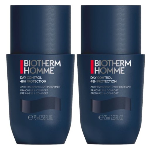 2x Antyperspirant Biotherm Homme Day Control 48H Protection w kulce 75 ml
