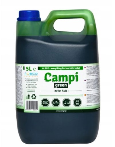 Płyn DO toalet turystycznych chemi CAMPI Green 5L