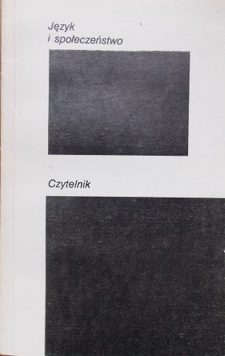 JĘZYK I SPOŁECZEŃSTWO