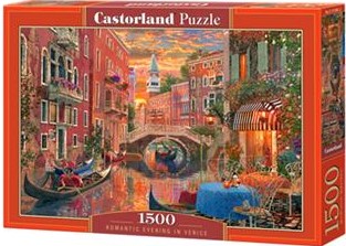 Puzzle 1500 Romantyczny wieczór w Wenecji Castorland NOWA
