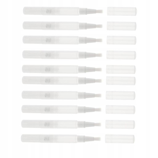 10x 3ml Wybielający Twist Pen z Pędzlem
