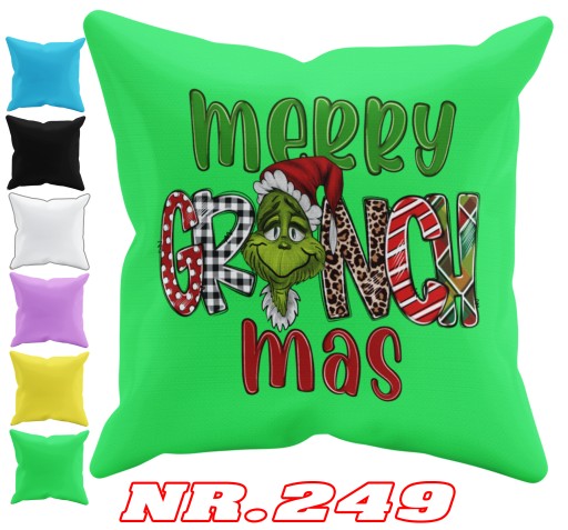 POSZEWKA NA PODUSZKĘ JAŚKA DO PRZEDSZKOLA GRINCH ŚWIĘTA + IMIĘ GRATIS