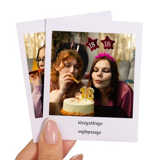 Foto odbitki zdjęć polaroid z podpisem 50 sztuk
