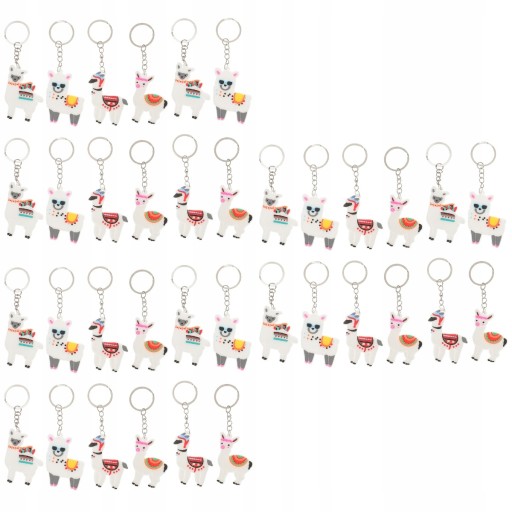 Alpaca Trinket Keychain Assorted 72 Pcs