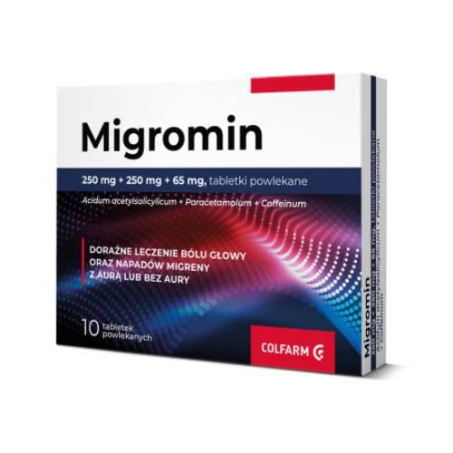 MIGROMIN, na ból głowy 10 tabletek
