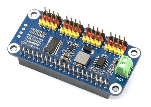 Servo Driver HAT sterownik 16 serw do Raspberry Pi