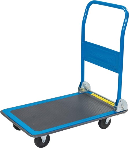Wózek platformowy ze składanym uchwytem SILVERLINE 675213 150kg OPIS