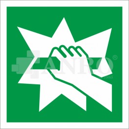 Znak STŁUC ABY UZYSKAĆ DOSTĘP NAKLEJKA IE/008/F/FS