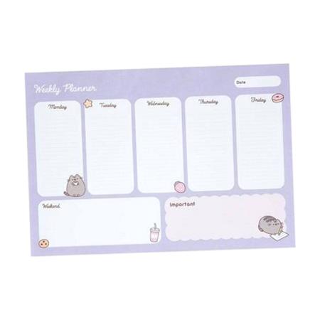 PLANNER TYGODNIOWY A4 PUSHEEN BPSA40092