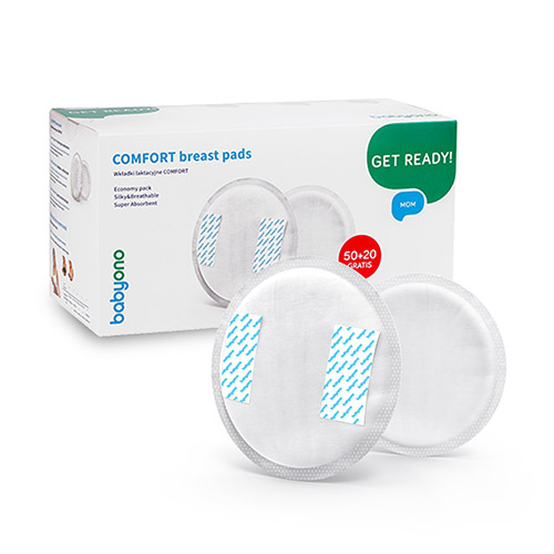 BABYONO WKŁADKI LAKTACYJNE COMFORT ŻELOWE JEDNORAZOWE CHŁONNE 70szt. 296