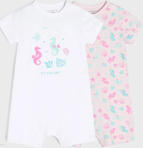 Sinsay_74 -80_ BAWEŁNIANY RAMPERS_ROMPER_ new_ 2 pack