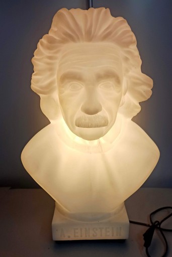 ALBERT EINSTEIN PODŚWIETLANE POPIERSIE LAMPKA