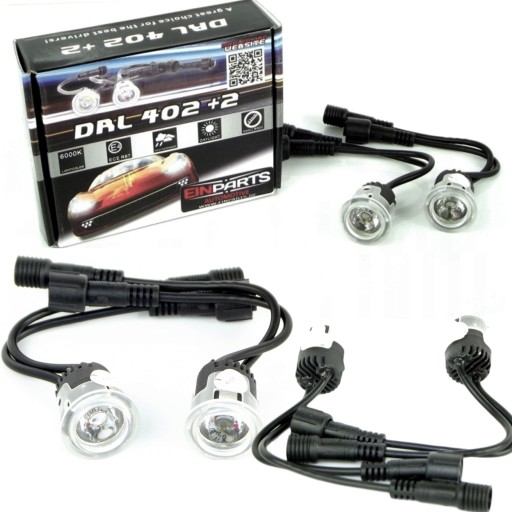 DODATKOWE ŚWIATŁA LED DRL OCZKA x2