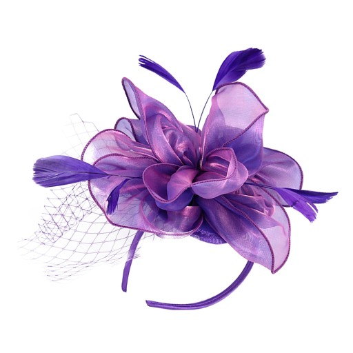 FASCYNATOR ŚLUBNY MINI TOP HAT PASEK TIARA