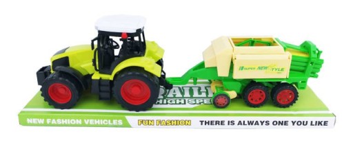 TRAKTOR + MASZYNA ROLNICZA PRASA 38cm