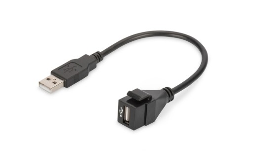 Moduł Keystone USB A z kablem 16cm łącznik DIGITUS