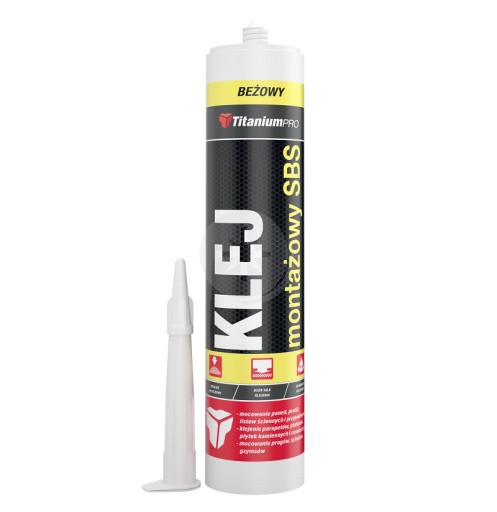 KLEJ MONTAŻOWY SBS TITANIUM PRO 300ML UNIWERSALNY