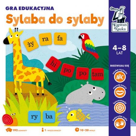 GRA EDUKACYJNA SYLABA DO SYLABY NAUKA EDU KSIĄŻKA