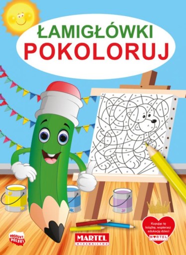 Kolorowanka A4 – ŁAMIGŁÓWKI 32 str. produkt POLSKI