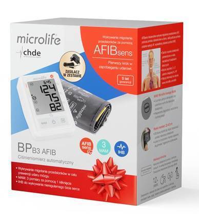 CIŚNIENIOMIERZ AUTOMATYCZNY BP B3 AFIB MICROLIFE