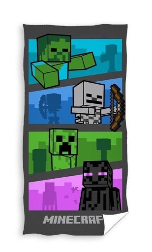 MINECRAFT Ręcznik kąpielowy plażowy bawełniany 70x140