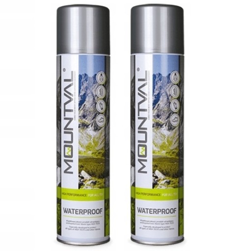 Impregnat do butów i odzieży turystycznej Mountval Waterproof 2x 400ml