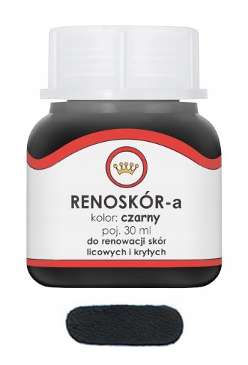 RENOSKÓR FARBA LAKIER DO SKÓRY CZARNY