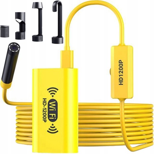 ENDOSKOP KAMERA INSPEKCYJNA WIFI USB FHD 1200p 8mm