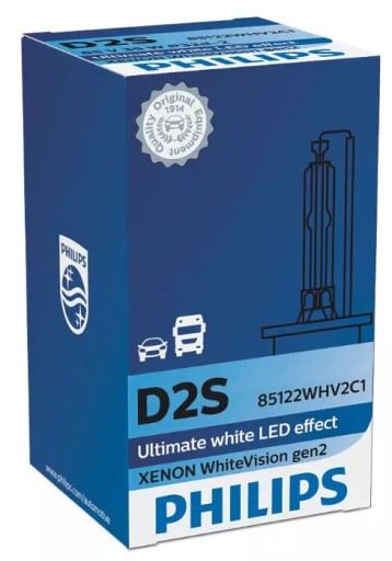 Philips D2S White Vision gen2 Xenon Żarnik +120%
