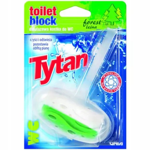 TYTAN Dwufazowa kostka do wc leśny koszyczek 40g