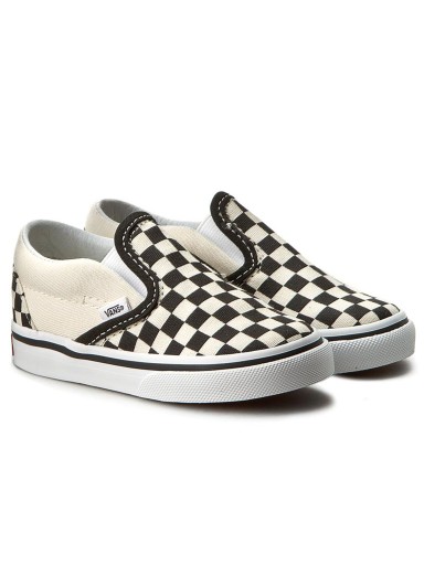 VANS Кеды Classic Slip-On VN000EX8BWW Blk&WhtCheckerboard/Wht Розмір 25.5