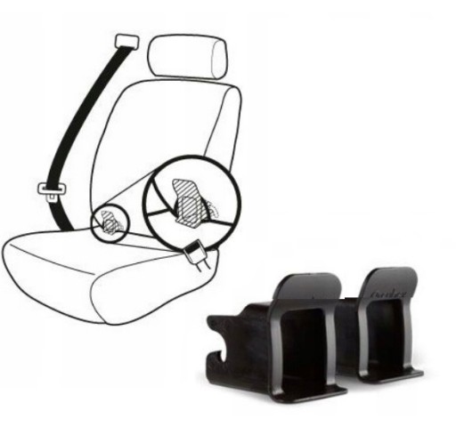 Pilot wpięcie Isofix prowadnice do gniazda osłonki