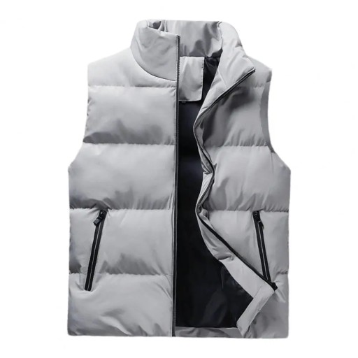 Men Waistcoat Thick Padded Cotton Vest Windproof S