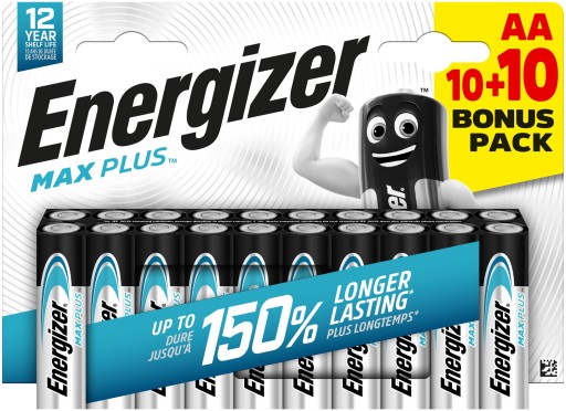 20 x BATERIA ENERGIZER MAX PLUS AA / LR6